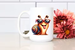 Funny Snail in Sunglasses | Sublimation | Clipart Product Image 2