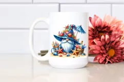 Vibrant Beach Gnome with Azzure Accents | Sublimation | Product Image 2