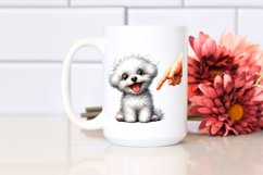 Enthusiastic Crazy Bichon Frise | Clipart Product Image 2