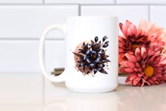 Shiny Golden Lobelia Watercolor | Sublimation | Clipart Product Image 2