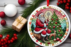 Round Christmas Ornament Sublimation|Clipart Product Image 1