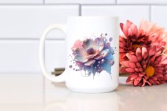 Glossy Anemone with Metallic Insertions PNG Product Image 2