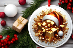 Round Christmass Ornament PNG Product Image 2