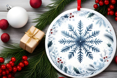 Round Christmass Ornament PNG Product Image 2