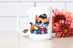 Cute Baby Cat Posed for Winter PNG Product Image 2