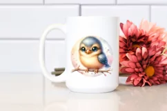 Cute High-Details Bird with Big Eyes PNG Product Image 2
