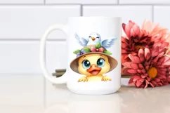 Funny Duck Dove Hat Happy | Sublimation | Clipart Product Image 2