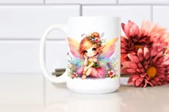Colorful Watercolor Fairy PNG Product Image 2