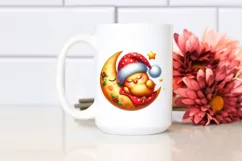 Baby Chicken Whimsical Cute Christmas Clipart Product Image 1