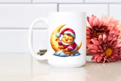 Baby Chicken Whimsical Cute Christmas Clipart Product Image 1