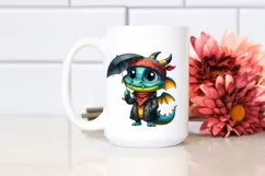 Colorful Dragon with Bandana, PNG Product Image 2