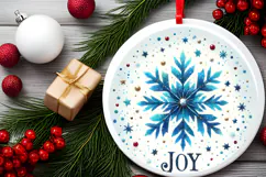 Round Christmass Ornament PNG Product Image 2
