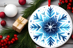 Round Christmass Ornament PNG Product Image 2