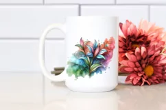 Wooden Stained Lily,Summer Flower Clipart Product Image 2
