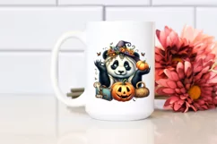 Whimsical Funny Panda Pumpkin | Clipart Product Image 2
