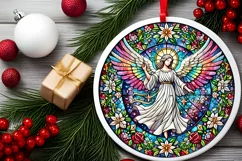 Round Christmas Ornament Sublimation|Clipart Product Image 1