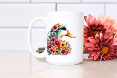 Duck Flowers Vibrant | Sublimation | Clipart Product Image 2