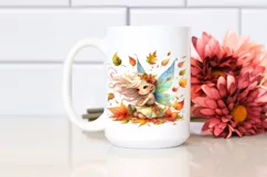 Autumn Fairy with Leaves PNG Product Image 2