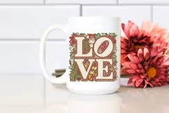 Love Christmas Retro Colorful Png Product Image 2