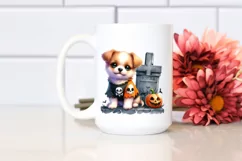 Cute Baby Dog Halloween Clipart Product Image 2