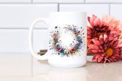 Watercolor Abstract Colorfull Whreath Clipart Product Image 2