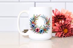 Watercolor Abstract Colorfull Whreath Clipart Product Image 2