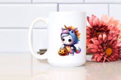 Cute Baby Unicorn Halloween Clipart Product Image 2