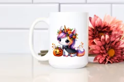 Cute Baby Unicorn Halloween Clipart Product Image 2