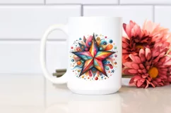 Colorful Star Watercolor Whimsical | Clipart Product Image 2