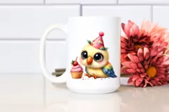 Funny Baby Parrot Chick with Party Hat | Sublimation | Product Image 2