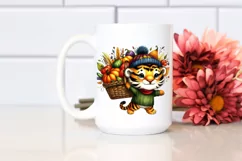 Quirky Colorful Tiger Vegetable Basket | Sublimation | Product Image 2