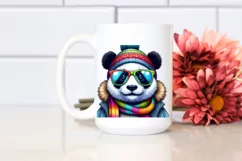 Quirky Panda Portrait PNG Product Image 2