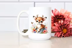Colorful Baby Deer in Bucket | Clipart Product Image 2