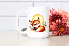 Colorful Baby Fox in Sun | Sublimation | Clipart Product Image 2