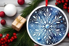 Round Christmas Ornament Sublimation|Clipart Product Image 2