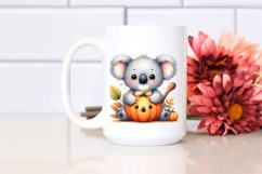 Baby Koala Pumpkin Sublimation Clipart Product Image 2