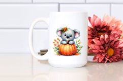 Baby Koala Pumpkin Sublimation Clipart Product Image 2