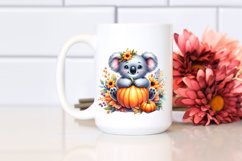 Baby Koala Pumpkin Sublimation Clipart Product Image 2