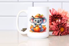 Baby Koala Pumpkin Sublimation Clipart Product Image 2