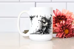 Detailed Gothic Fairy Sublimation Clipart Product Image 2