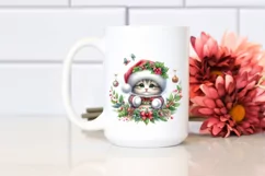 Cute Baby Cat Christmas PNG Product Image 2