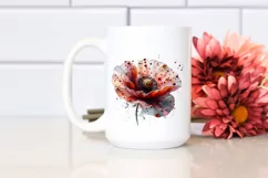 Metallic -Like Abstract Artistic Poppy | Clipart Product Image 2