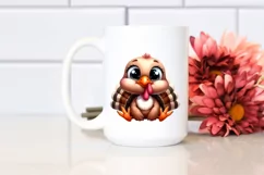 Funny Baby Turkey Goofy Eyes Clipart Product Image 2