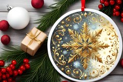 Round Christmas Ornament Sublimation|Clipart Product Image 2