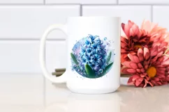 Shiny Hyacinth Watercolor Splash | Clipart Product Image 2