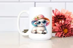 Cute Baby Lamb with Sunglasses | Clipart Product Image 2
