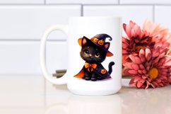 Cute Vibrant Baby Cat for Halloween | Sublimation | Clipart Product Image 2