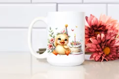 Cute Baby Duck with Party Hat, High-Res PNG Product Image 2