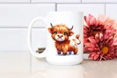 Expressive Funny Highland Cow PNG Product Image 2
