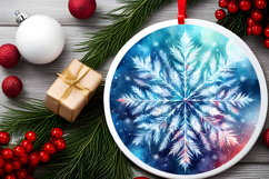 Round Christmass Ornament PNG Product Image 2